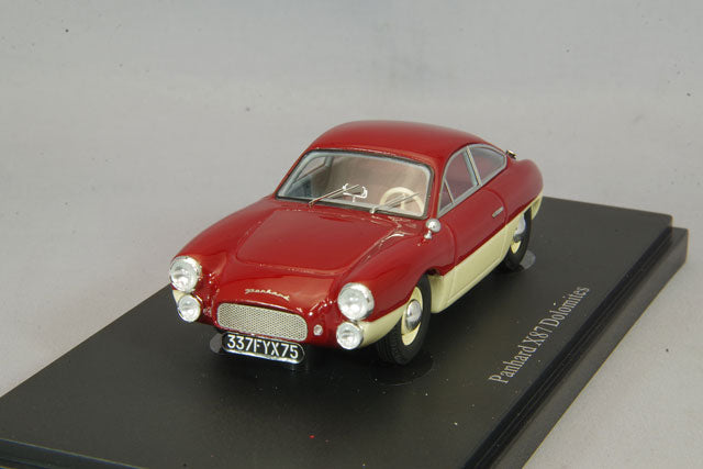 AutoCult AUT02028 1/43 Panhard X87 Dolomites 1953 Red/Ivory - image 1