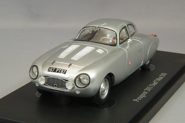 AutoCult AUT04031 1/43 Peugeot 203 Darl'mat DS 1953 Metallic Silver - image 1