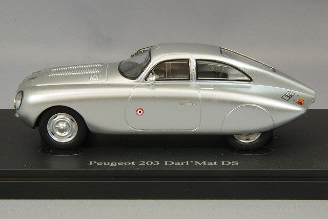 AutoCult AUT04031 1/43 Peugeot 203 Darl'mat DS 1953 Metallic Silver - image 2