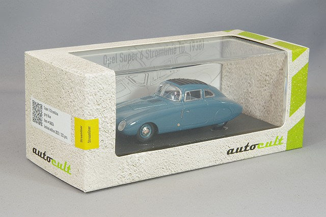 AutoCult AUT04034 1/43 Opel Super 6 Streamline 1938 Grey/Blue - image 4