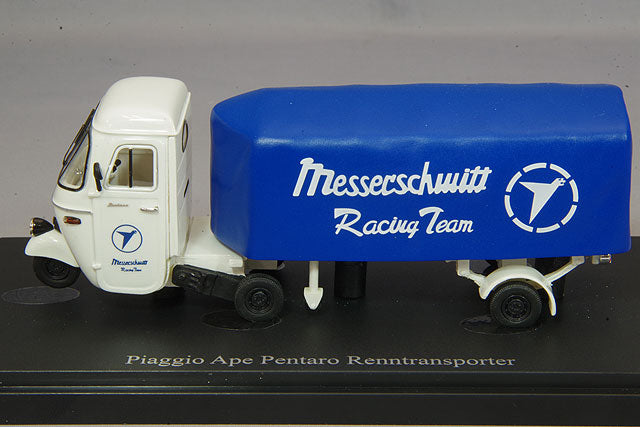 AutoCult AUT08016 1/43 Piaggio Ape Pentaro Racing Car Transporter 1961 Messerschmitt - image 2
