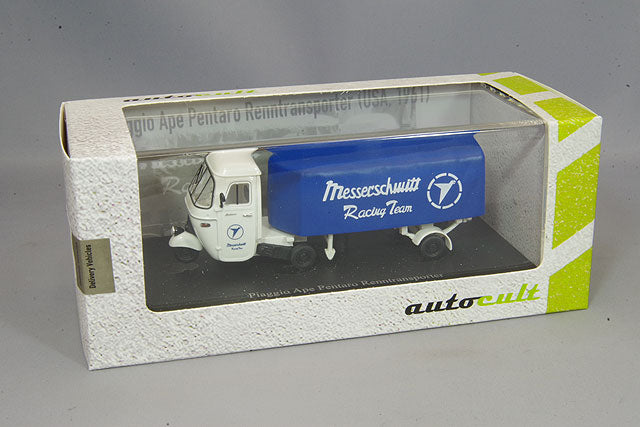 AutoCult AUT08016 1/43 Piaggio Ape Pentaro Racing Car Transporter 1961 Messerschmitt - image 4
