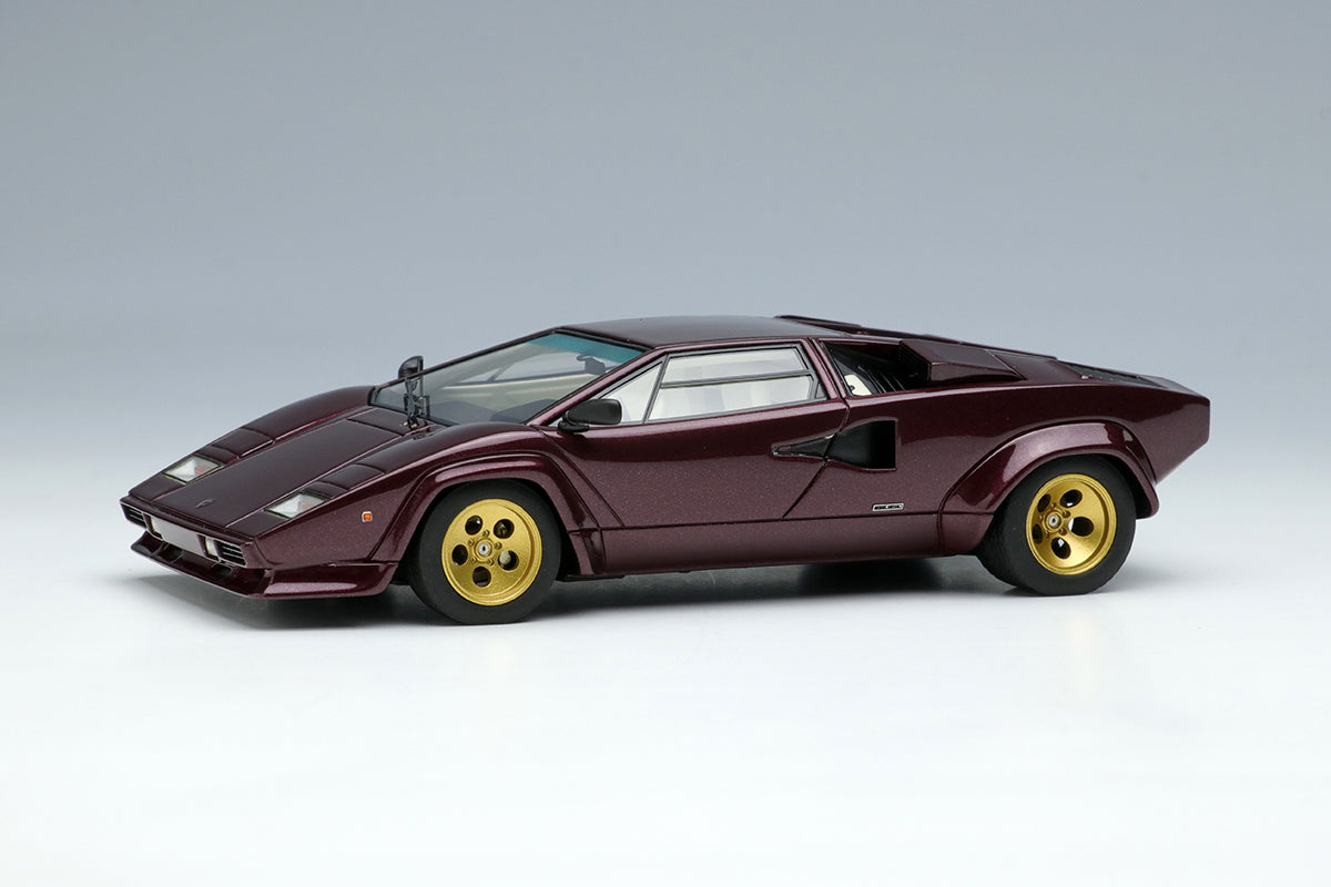 Make Up EIDOLON EM447D 1/43 Lamborghini Countach LP5000 QV 1985 Metallic Dark Purple - image 1