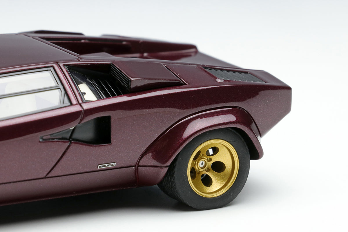Make Up EIDOLON EM447D 1/43 Lamborghini Countach LP5000 QV 1985 Metallic Dark Purple - image 2