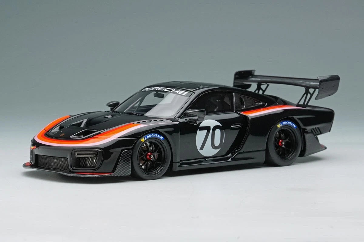 Make Up / EIDOLON EM726E Make Up EIDOLON 1/43 Porsche 935/19 2019 Black/Interscope Stripes - image 1