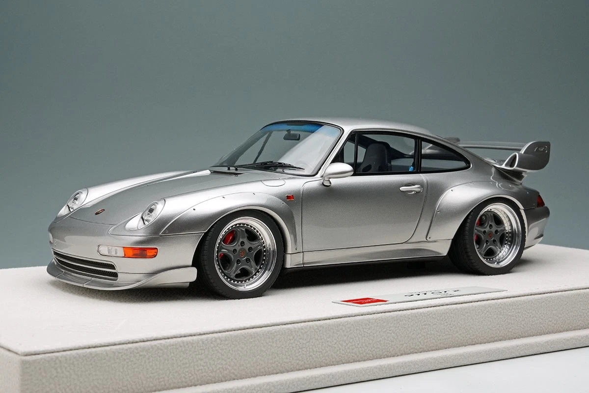Make Up / EIDOLON EML213A Make Up EIDOLON 1/18 Porsche 911 (993) GT2 Street 1996 Silver - image 1