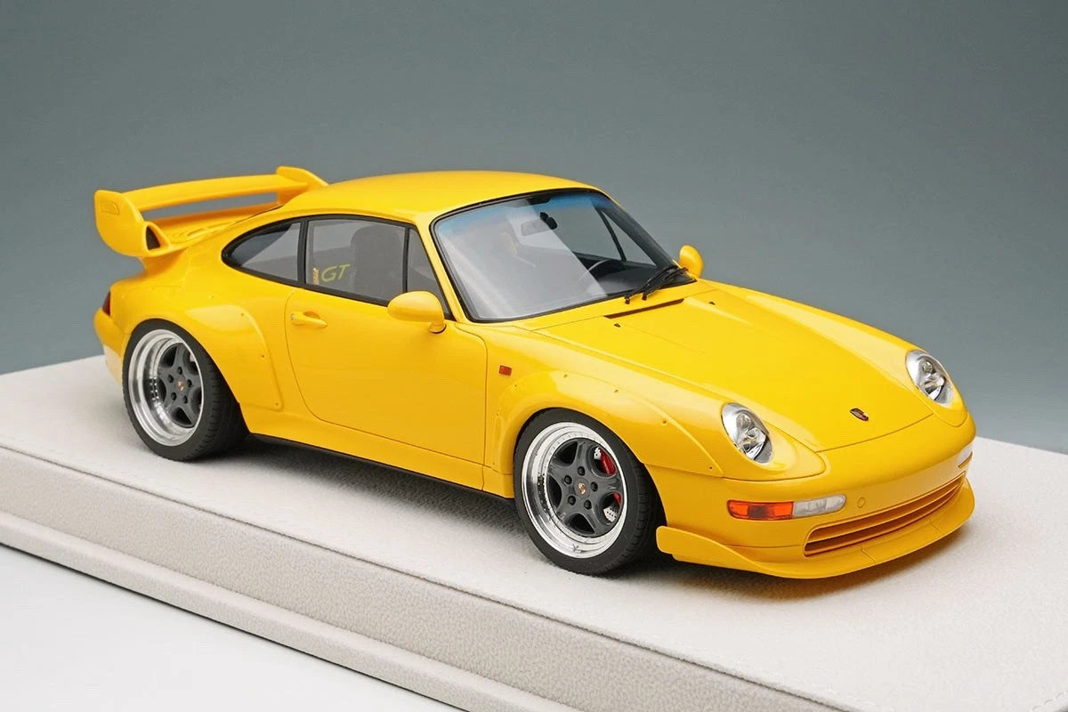 Make Up EIDOLON EML213B 1/18 Porsche 911 (993) GT2 Street 1996 Speed Yellow - image 2
