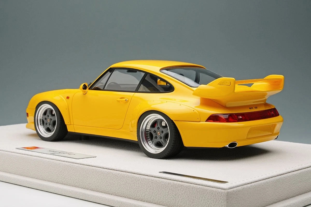 Make Up EIDOLON EML213B 1/18 Porsche 911 (993) GT2 Street 1996 Speed Yellow - image 3