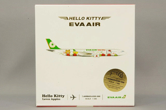 Expresso Wings EXP5400898 1/500 Airbus A330-300 EVA Air Hello Kitty Loves Apples SKY500 - image 3