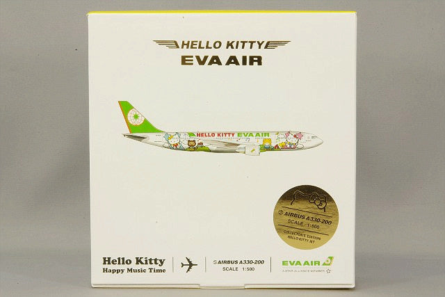 Expresso Wings EXP5400957 1/500 Airbus A330-200 EVA Air Hello Kitty Happy Music Time SKY500 - image 3