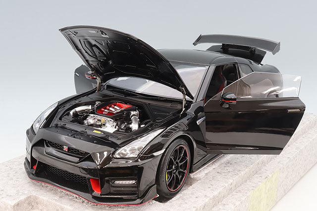 MOTORHELIX FS-M83529 1/18 Nissan GT-R Nismo R35 Special Edition 2022 Meteor Flake Black Pearl - image 4