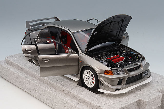 MOTORHELIX FS-M84304 1/18 Mitsubishi Lancer Evolution VI GSR T.M.E Satellite Silver - image 4