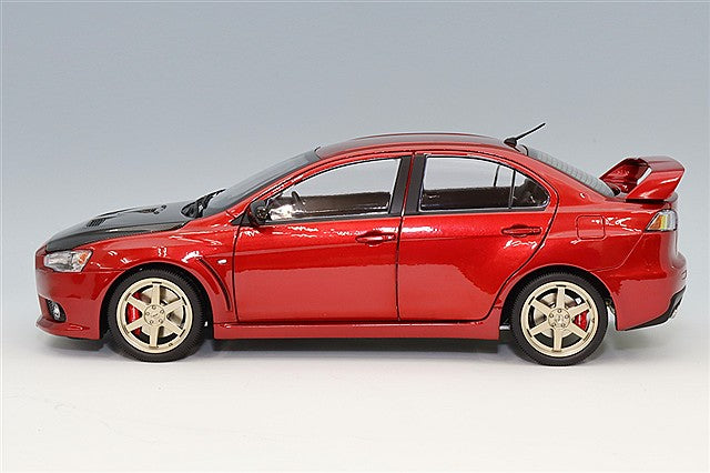 VIAT Model FS-VT18001 1/18 Mitsubishi Lancer Evolution X Red/Carbon Hood/RAYS Volk Racing TE37 Wheels - image 2