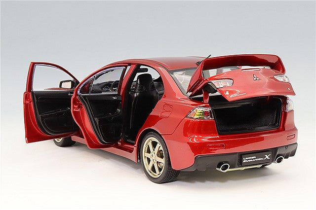 VIAT Model FS-VT18001 1/18 Mitsubishi Lancer Evolution X Red/Carbon Hood/RAYS Volk Racing TE37 Wheels - image 4