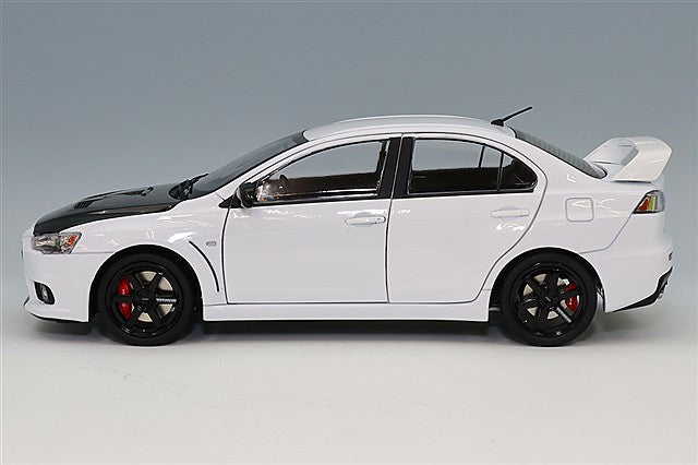 VIAT Model FS-VT18004 1/18 Mitsubishi Lancer Evolution X White/Carbon Hood/RAYS Volk Racing TE37 Wheels - image 2