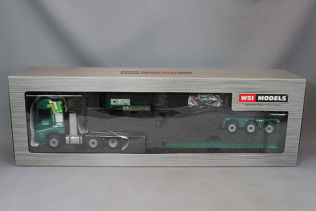 WSI FS-WSI01-4552 1/50 Volvo FH5 Globetrotter 6x2 Twin Steer with Euro PX Three-Axle Low Loader Thevenon Transports Speciaux - image 8