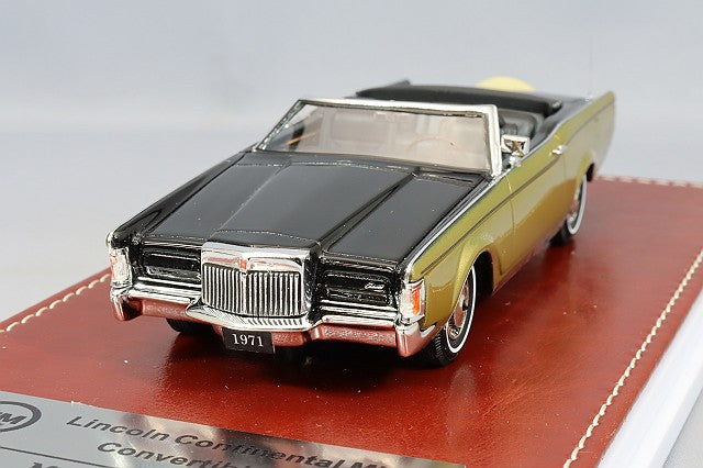 GIM GIM011A 1/43 Lincoln Continental Mk.III Convertible 1971 Black/Gold
