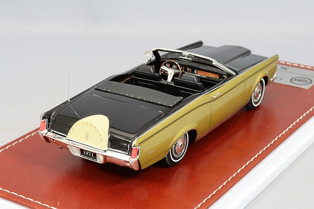 GIM GIM011A 1/43 Lincoln Continental Mk.III Convertible 1971 Black/Gold - image 3