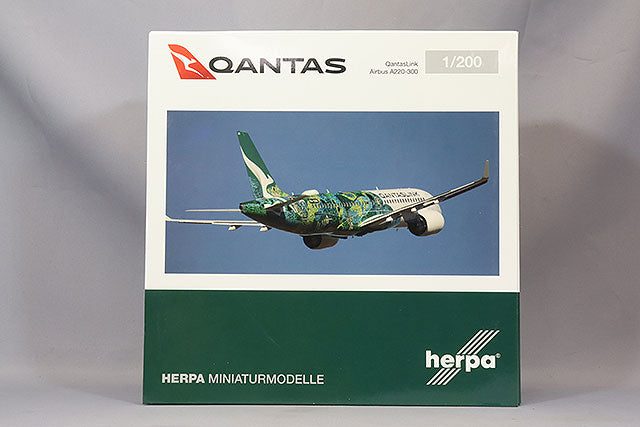 Herpa HE573351 1/200 Airbus A220-300 QantasLink Flying Art Series Minyma Kutjara Tjukurpa VH-X4A - image 4