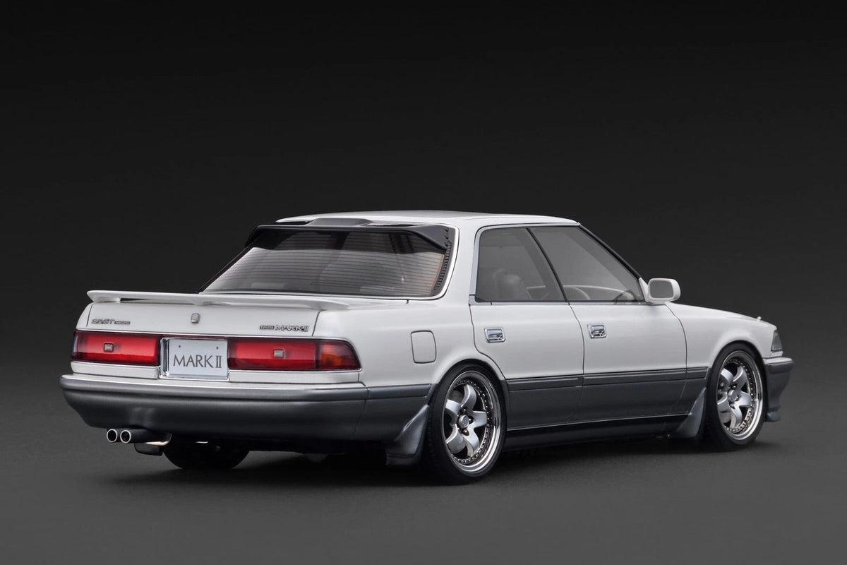 Ignition Model IG3857 1/18 Toyota Mark II 2.5 GT Twin Turbo GX81 Pearl White Silver - image 3