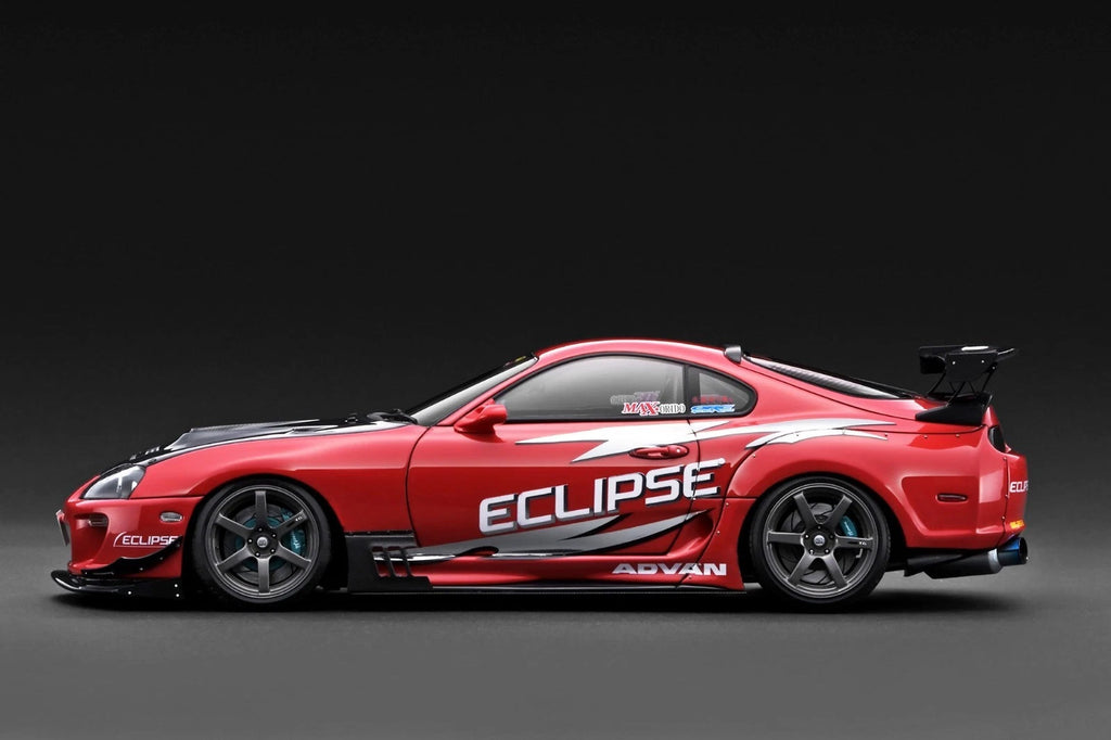 Ignition Model IG3883 1/18 Toyota Supra RZ JZA80 ORIDO-STREET Ver.2 Red - image 2
