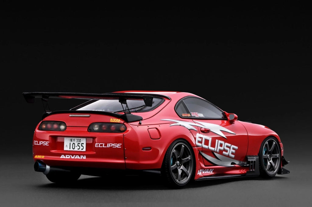 Ignition Model IG3883 1/18 Toyota Supra RZ JZA80 ORIDO-STREET Ver.2 Red - image 3