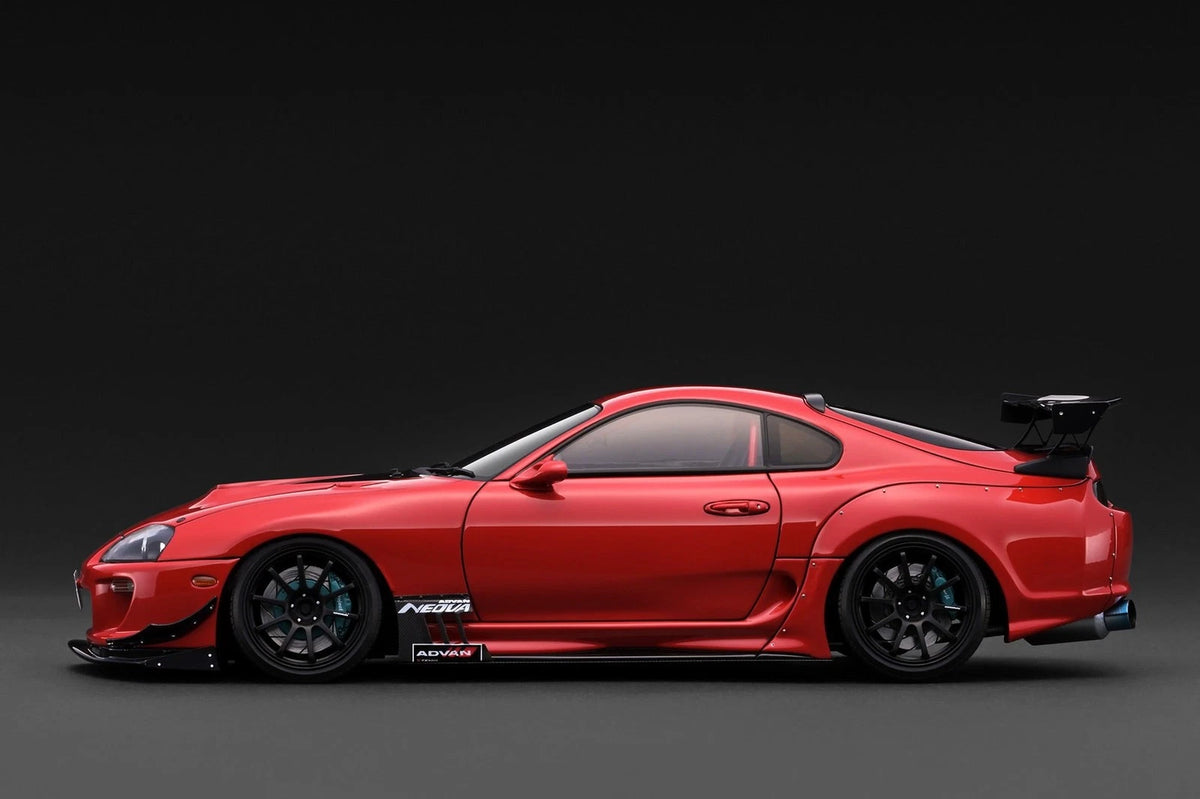 Ignition Model IG3885 1/18 Toyota Supra RZ JZA80 ORIDO-STREET Red - image 2