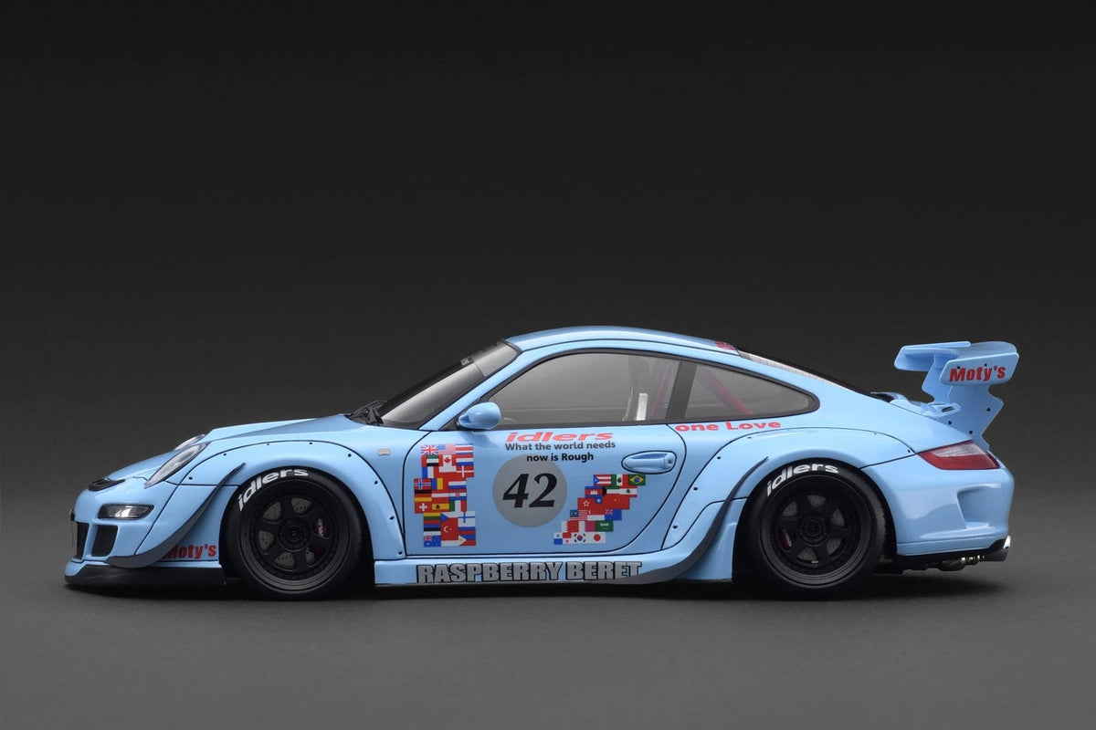 Ignition Model IG3958 1/18 RWB Porsche 997 Light Blue - image 2