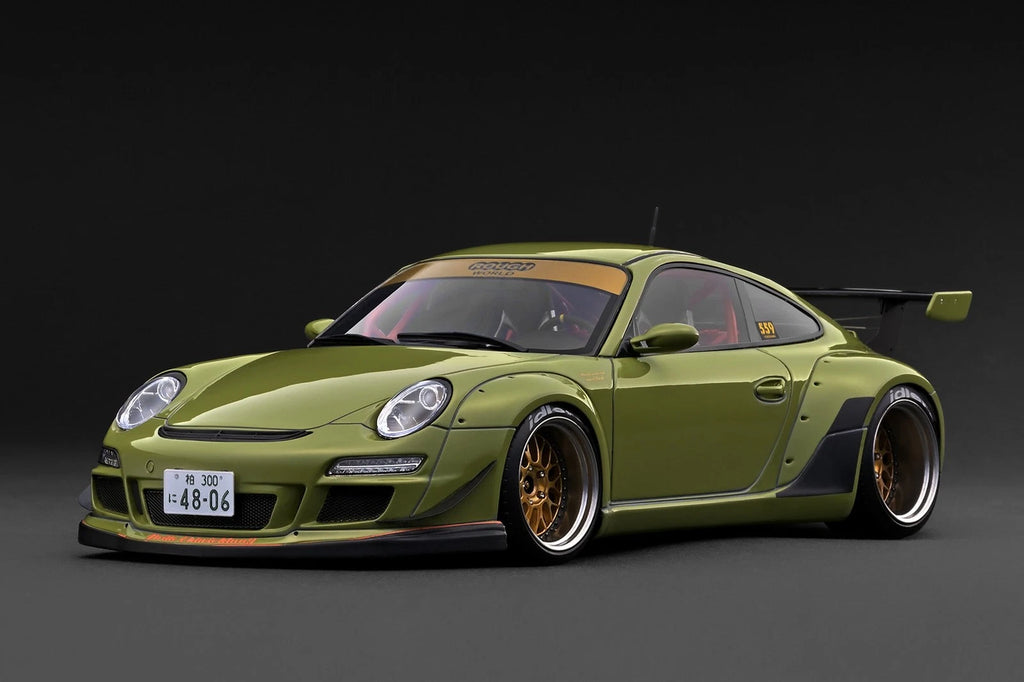 Ignition Model IG3960 1/18 RWB Porsche 997 Green - image 1