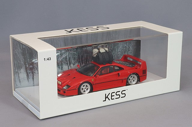 Kess KE43056220 1/43 Ferrari F40 Snowdrift Japan 1993 Red - image 4