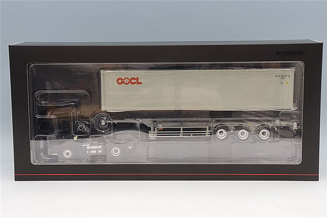 Kyosho KS03939A 1/43 UD Quon GK Nippon Trex Container Semi-Trailer Black/OOCL Container - image 1