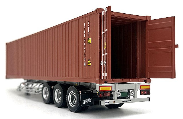 Kyosho KS03939C 1/43 UD Quon GK Nippon Trex Container Semi-Trailer Silver/Brown Container - image 10