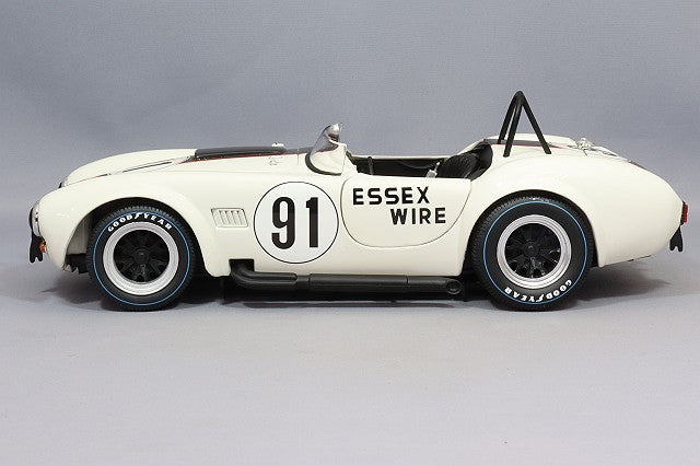 Kyosho KS08047EW 1/18 Shelby Cobra 427 S/C Essex Wire #91 White/Dark Blue - image 2