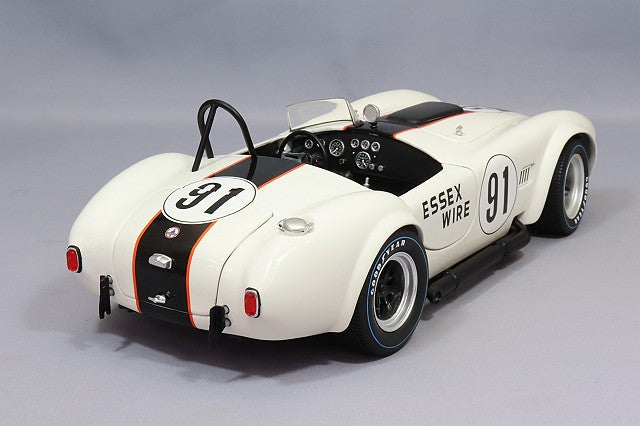 Kyosho KS08047EW 1/18 Shelby Cobra 427 S/C Essex Wire #91 White/Dark Blue - image 3