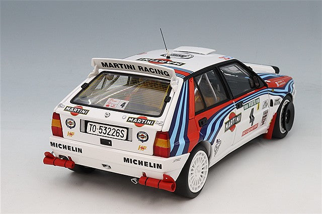 Kyosho KS08348K 1/18 Lancia Delta HF Integrale Evoluzione 1992 Portugal Rally Winner #4 J. Kankkunen/J. Piironen - image 3