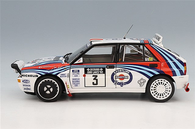 Kyosho KS08348L 1/18 Lancia Delta HF Integrale Evoluzione 1992 1000 Lakes Rally Winner #3 D. Auriol/B. Occelli - image 2