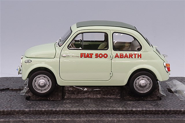 Kyosho KS08966ALG 1/18 Fiat Nuova 500 Elaborazione Abarth Record Clear Green - image 2