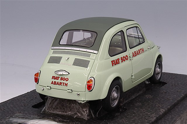 Kyosho KS08966ALG 1/18 Fiat Nuova 500 Elaborazione Abarth Record Clear Green - image 3