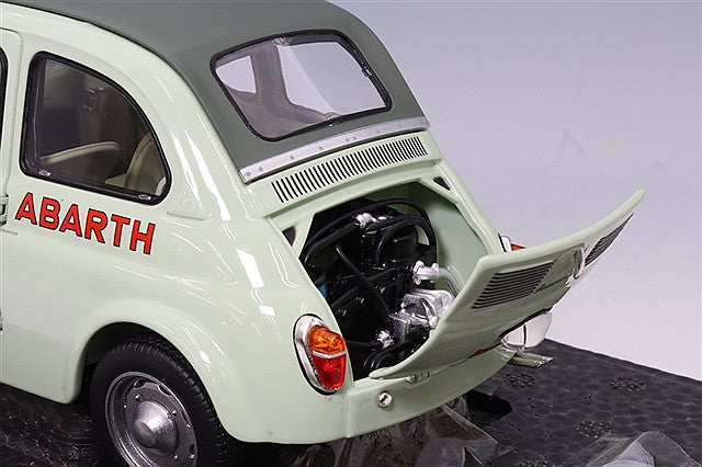 Kyosho KS08966ALG 1/18 Fiat Nuova 500 Elaborazione Abarth Record Clear Green - image 4