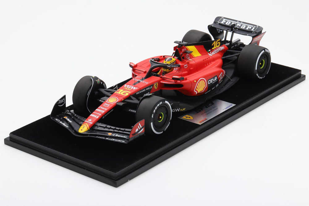 Looksmart LS18F1047 1/18 Scuderia Ferrari SF23 2023 Italian GP Monza Fourth Place #16 C. Leclerc - image 1