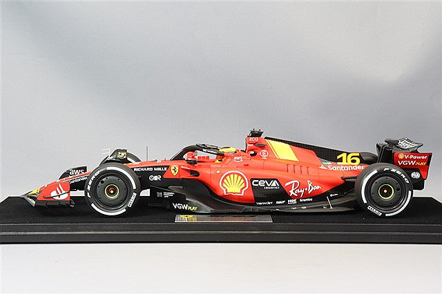 Looksmart LS18F1047 1/18 Scuderia Ferrari SF23 2023 Italian GP Monza Fourth Place #16 C. Leclerc - image 2