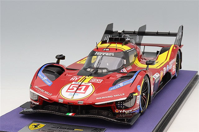 Looksmart LS18LM054 1/18 Ferrari 499P AF Corse 2025 Le Mans Third Place #51 A. Pier Guidi/J. Calado/A. Giovinazzi - image 1