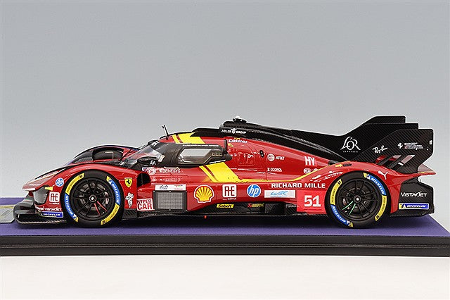 Looksmart LS18LM054 1/18 Ferrari 499P AF Corse 2025 Le Mans Third Place #51 A. Pier Guidi/J. Calado/A. Giovinazzi - image 2