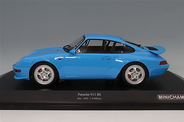 MINICHAMPS MC155061121 1/18 Porsche 911 RS 993 1994 Blue - image 2