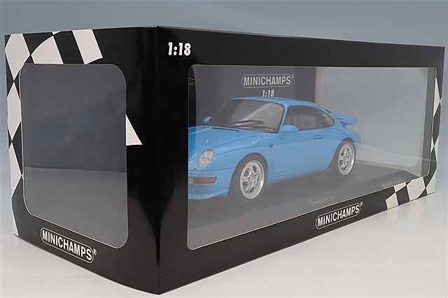 MINICHAMPS MC155061121 1/18 Porsche 911 RS 993 1994 Blue - image 4