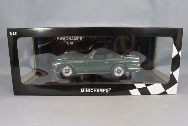 MINICHAMPS MC155132036 1/18 Triumph TR6 1969 Dark Green Left-Hand Drive - image 4