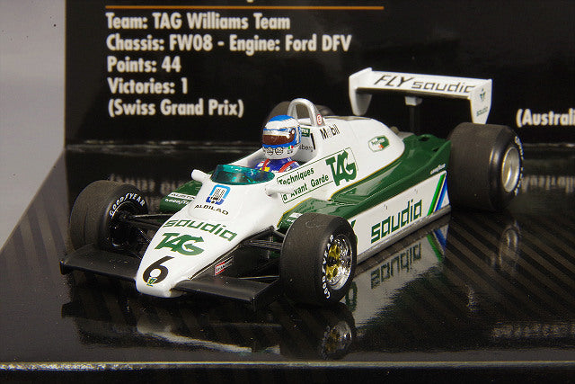 MINICHAMPS MC412821601 1/43 Williams-Ford FW08 1982 #6 and Mercedes-AMG Petronas W07 2016 #6 Rosberg Father-and-Son Two-Car Set - image 2