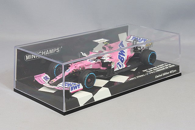 MINICHAMPS MC417201418 1/43 BWT Racing Point Mercedes RP20 2020 Turkish GP #18 L. Stroll First F1 Pole Position - image 4