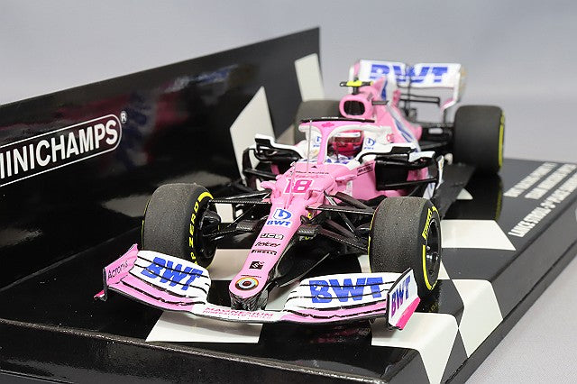 MINICHAMPS MC417201618 1/43 BWT Racing Point Mercedes RP20 2020 Sakhir GP Third Place #18 L. Stroll - image 1