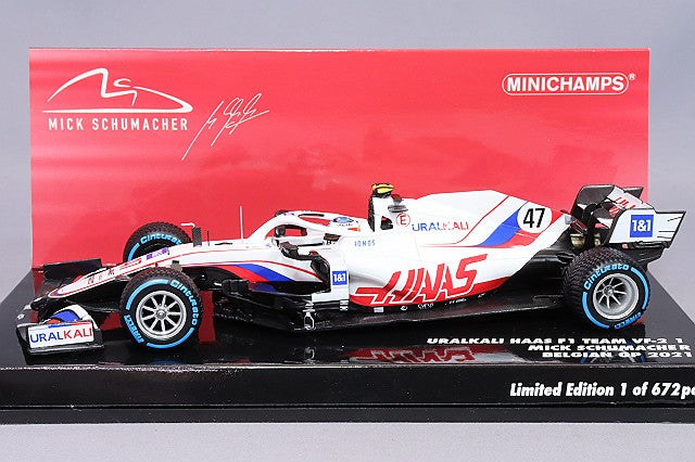 MINICHAMPS MC417211347 1/43 Uralkali Haas VF-21 2021 Belgian GP #47 M. Schumacher - image 2